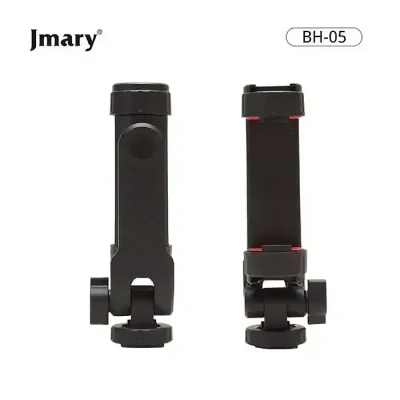 Jmary BH-05 Double Cold Shoe Extension Mobile Holder Clip Mount - Image 1