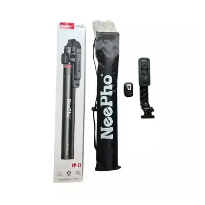 NeePho NP-Z1 REMOTE Extendable Folding Vlog Tripod Phone Mount - Image 1