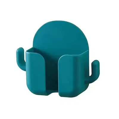 Multifunctional Wall Charger Storage Box Wall Mounted Organiser No Punch Shelf Bathroom Mobile Phone Wall - Image 1