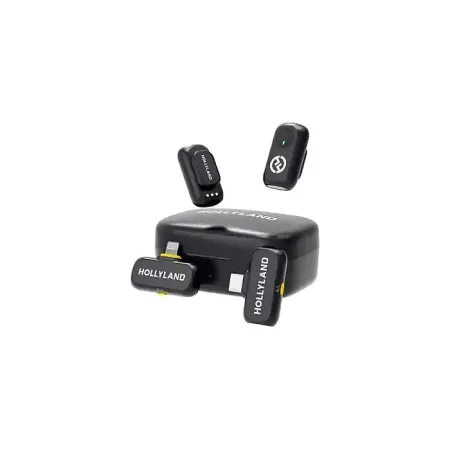 Hollyland LARK A1 Combo Wireless Microphone System with USB-C and Lightning Connectors