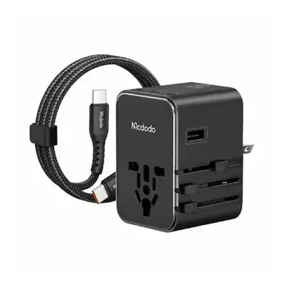 Mcdodo CP-3270 45W Universal Travel Adapter Kit with 3 USB-C & 2 USB-A Ports + USB-C to USB-C Cable - Image 1