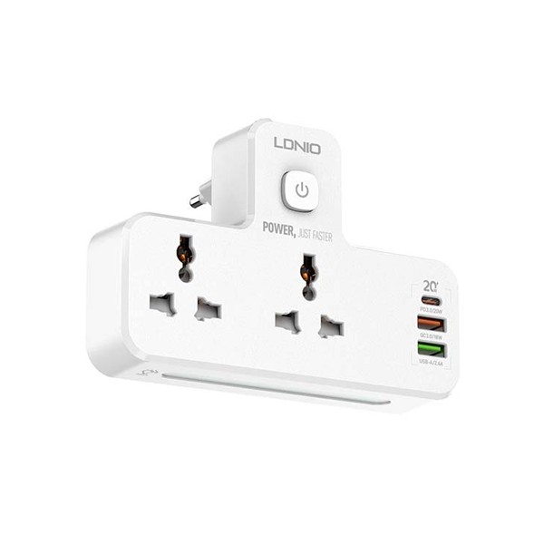LDNIO SC2311 Power Strip 2 Port with 2 USB and 1 USB-C PD &...
