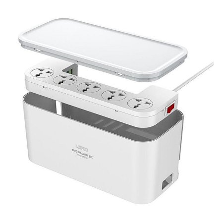 LDNIO SC5309 Power Strip Management Box With 5 Outlets and 3 USB Port