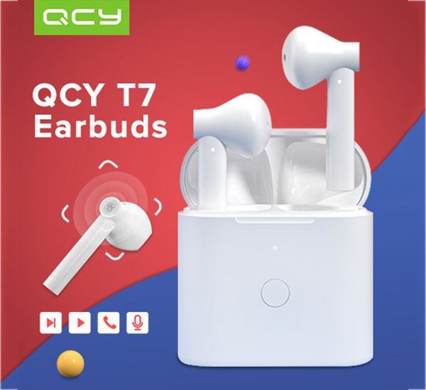 QCY T7 HiFi Stereo Bass TWS Earbuds