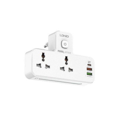 LDNIO SC2311 Power Strip 2 Port with 2 USB and 1 USB-C PD & QC3.0 EU - Image 1