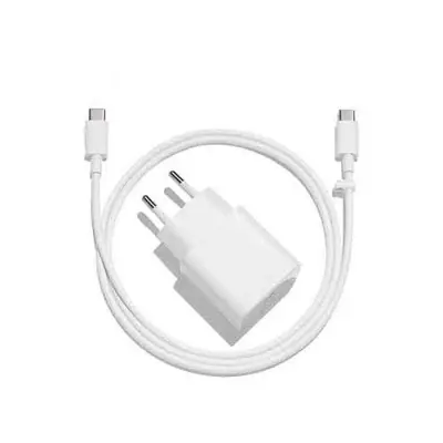 Google 18W Power Adapter With Type-C to Type-C Cable (EU Pin)
