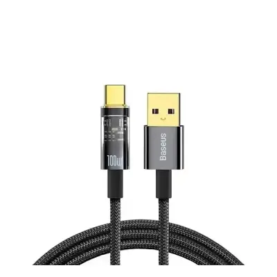 Baseus Explorer Series Auto Power-Off Cable USB to Type-C 100W...