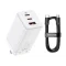 BASEUS GaN3 Pro Fast Charger 2C+U Three Ports 65W CN Plug with Type C Cable – White - 1