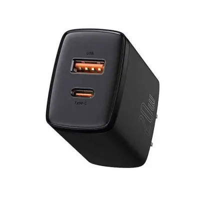 Baseus CCXJ-01 Compact Super Quick Charger Dual Port U+C 20W CN