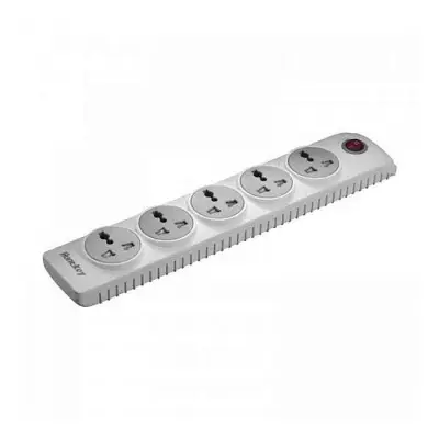 Huntkey SZN501 5 Port 3 Pin Power Strip with Surge protection white