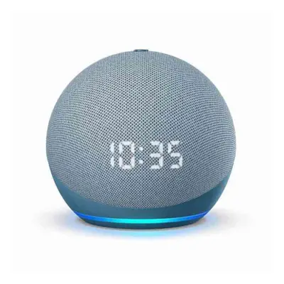 Echo Dot (4th Gen) Smart speaker with clock and Alexa – Twilight Blue
