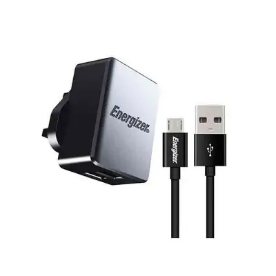 Energizer DUAL USB Wall Charger With Micro USB Cable (ACA2CUKUMC3)