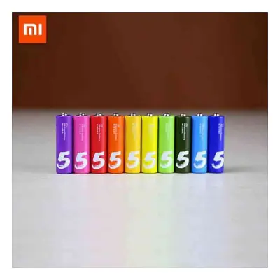 Xiaomi ZMI ZI5 AA Alkaline Battery Rainbow Batteries Set 10 Pcs...