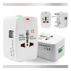 All in 1 Universal Travel Adapter USB Multi Plug Travel Adapter...