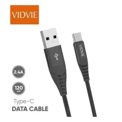 Vidvie 2.4A Braided Type C Short Cable (30 cm)