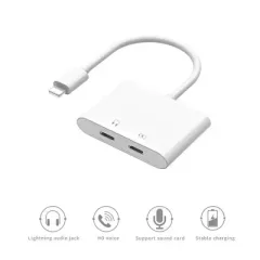 WiWU LT08 Audio Converter Lightning to Lightning & 3.5mm