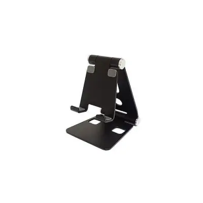 Aluminium Alloy Dual Foldable Desktop Rotary Tablet Stand Mobile Phone Holder Mount Bracket