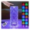 Crystal Rose Table Lamp Silver Lamp Touching Control with 16 Color Changing Night Light - 1