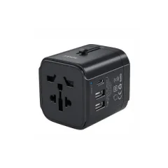 Aukey PA TA01 Universal Travel Adapter With USB C and USB A Ports