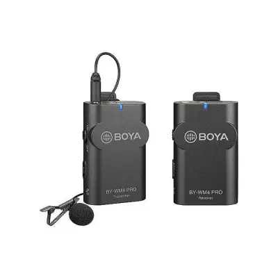 Boya BY-WM4 PRO Digital Camera-Mount Wireless Omni Lavalier...