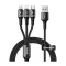 Baseus Halo 3-in-1 Data Cable USB For M+L+T 3.5A 1.2M (CAMLT-HA01) - 1