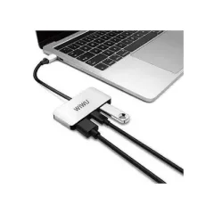 WiWu Alpha C2H 3 in One USB C to HDMI USB Adapter
