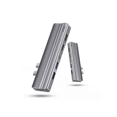 WiWU T9 8-in-1 Unibody Design Aluminum Alloy Type-C Hub