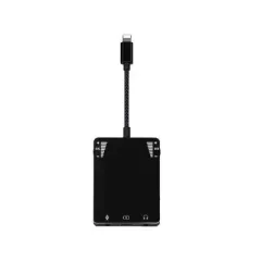 WIWU 3 in 1 Live Broadcast Lighting Adapter Music Call Sound...