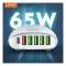 LDNIO A6573C 6 Port 65W Super Fast Charging Desktop Charger - 1