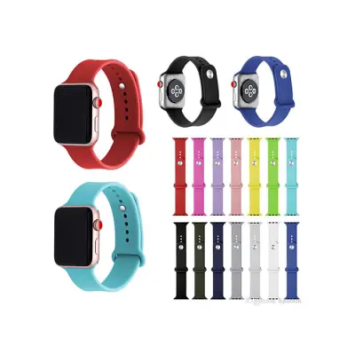 Silicone Strap For Apple Watch band 44mm 42mm iwatch band 44mm 42mm Sport Bracelet belt