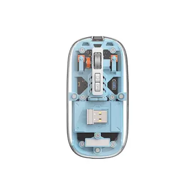 WIWU wm105 Crystal Transparent Wireless Mouse 2.4G