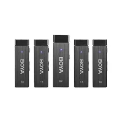 BOYA BY-W4 Ultracompact 2.4GHz Wireless Microphone camera & phone