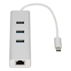 Type-c multifunction Gigabit Lan Adapter with 3 port USB 3.0...