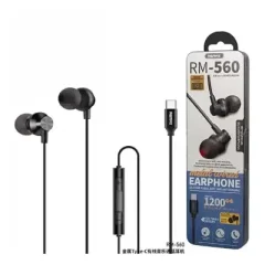 Remax RM-560 Type-C In-Ear Stereo Metal Wired Earphone.