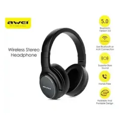 Awei A200BL Wireless Headset Strong Bass Stereo Foldable LED...