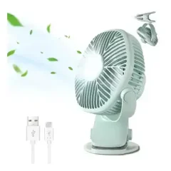 WiWU FS03 2 in 1 Table Clip Fan 360 Degree Rotation