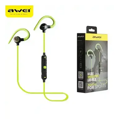 Awei A620BL Wireless Bluetooth Earphone Magnet Sports Ear-Hook Headphone with Microphone Noise Cancelling