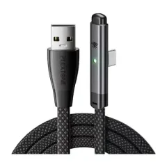Plextone C2U T100 USB To Type C Elbow Gaming Data Cable 66W 1m