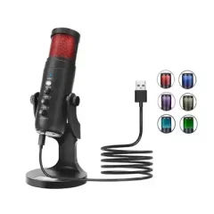 Jmary MC-PW9 RGB Professional USB Microphone For Podcasting,...