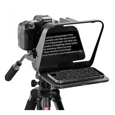 ULANZI RT02 Universal Teleprompter for Camera ,Tablet and Smartphone with Remote Control