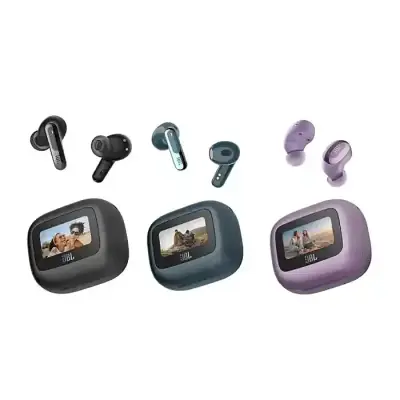 JBL Live Beam 3 ANC True Wireless Noise Cancelling Earbuds With Display