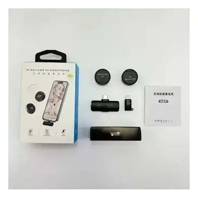 Magnetic Wireless Lavalier Microphone for iPhone & Android Phone, Clip Lav USB Type-C Mini Lapel Mic for Video Recording Vlogging Podcast, Pop Small Microphone with Noise Cancellation system