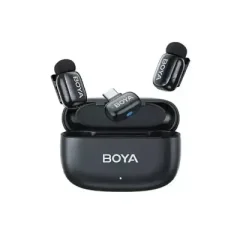 BOYA mini-14-B The World's Tiniest Wireless Microphone (1RX,2TX)...