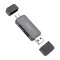 Hoco HB45 Spirit 2-in-1 USB & Type-C 3.0 Card Reader - 1