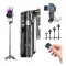 Jmary Mt-18 Mini Selfie Stick Tripod 4 Sections Extenable Foldable Pocket Size 2 Cold Shoe Mount - 1