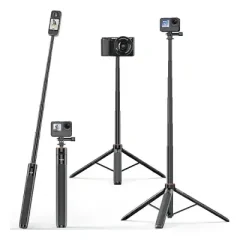 VRIG TP-21 Extendable Selfie Stick Tripod for GoPro Max Hero 10...