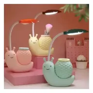Snail Animal Cute Table Lamp, LED Night Study Light USB Charging...