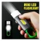Keychain Waterproof LED Flashlight, Type-C Stable Fast Charging - Multifunctional Bracket Lantern for Outdoor Hiking Fishing - 1