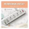 LDNIO SC10610 30W 6 Port Power Strip With 10 Outlets Surge Protection - 1