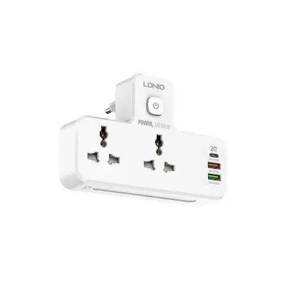 LDNIO SC2311 Power Strip 2 Port with 2 USB and 1 USB-C PD &...